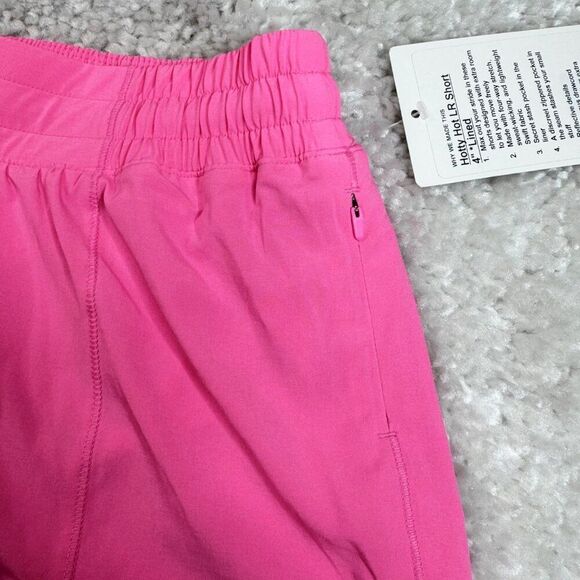 Lululemon Hotty Hot Low Rise Short Dark Prism Pink 10 Tall NEW - Picture 8 of 11
